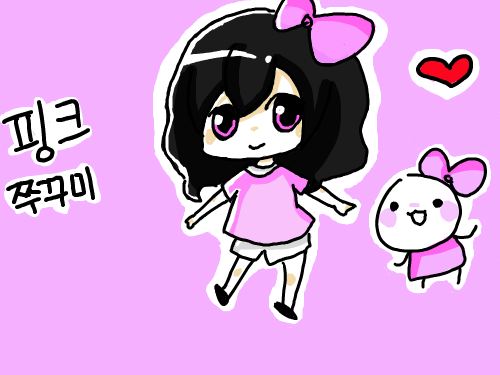 핑크쭈꾸미 : 읭,, 이상하네 핑쭈야 날 용서하렴 스케치판 ,sketchpan