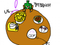 내머리에 달려있는 막대 꽃사탕 : 응억응억 스케치판 ,sketchpan