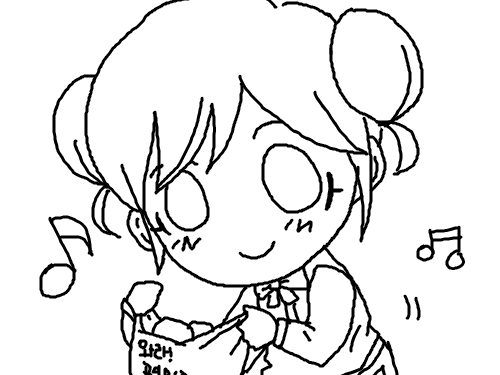 와라! 편의점 [은아] : 채색해주실분 없나여 ㅠㅠ 스케치판 ,sketchpan
