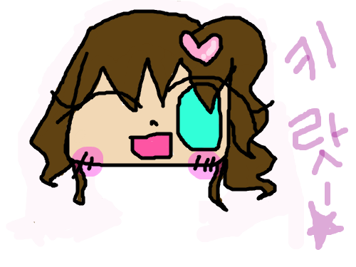 자캐 : 제 자캐가 키랏 - ☆ 하는 모습입니다. 스케치판 ,sketchpan