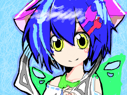 고양이 요정소녀 : 아까 꺼 매력좀.. 스케치판 ,sketchpan