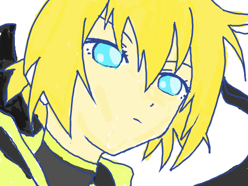 카가미네렌~! : 렌같아서색칠함~!! 스케치판 ,sketchpan