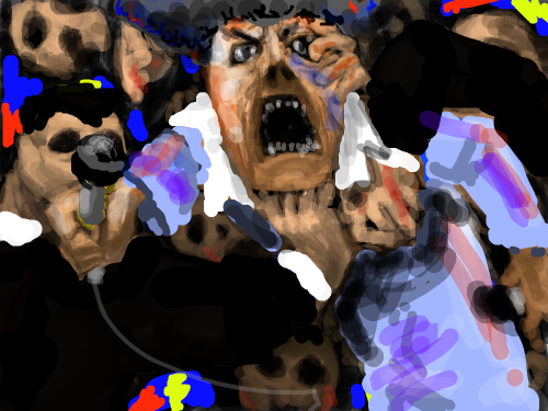 나도 좀 부르자고! : 라고 외치는 상황. 스케치판 ,sketchpan