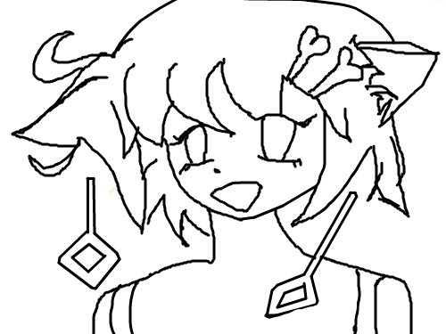 냥이? : ㅠㅠ마우스의 한계...채색부탁.. 스케치판 ,sketchpan