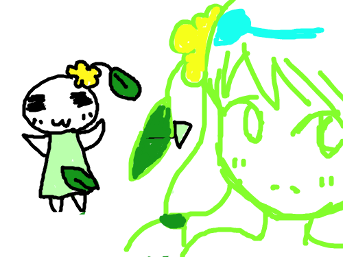 의인화 : 소녀를의인화로 만들어주기 스케치판 ,sketchpan