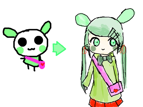 의인화 : .........ㅋ 스케치판 ,sketchpan