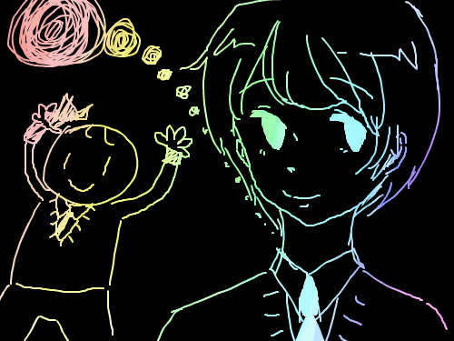 소년 : 그릴게없엇어.;; 스케치판 ,sketchpan