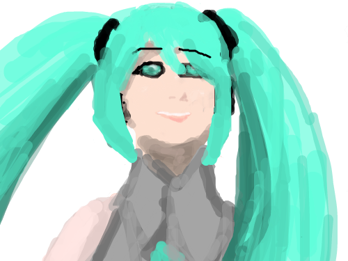 MIKU : 흥항항`마우스다~ 스케치판 ,sketchpan