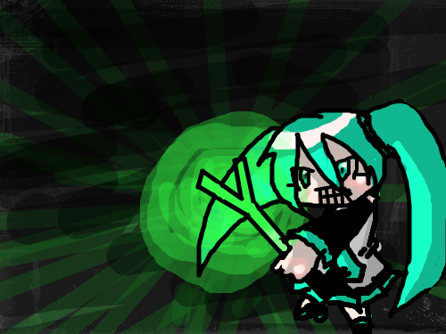 미쿠~~~~비비비빕 : 마우스작 스케치판 ,sketchpan