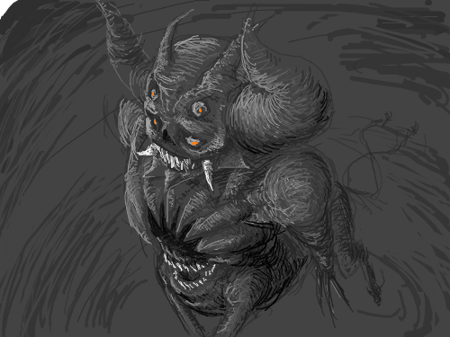 魔. : 네발짐승. 스케치판 ,sketchpan