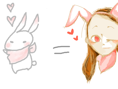 슈퍼토끼 의인화 : 슈퍼토끼가 너무나 긔요미예요.:) 스케치판 ,sketchpan