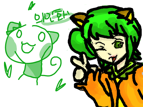 의인화 : 골딩 플리즈 스케치판 ,sketchpan