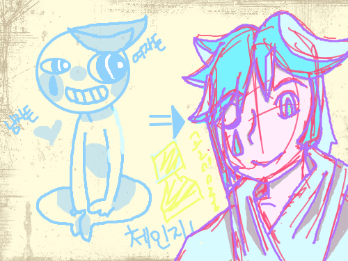 내가그린그림중에서 제일 힘들군 : 의인화를 해보왓다 스케치판 ,sketchpan