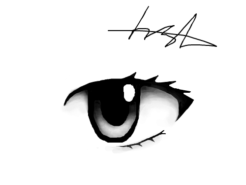 눈 -ㅂ- : 명암이 약간 깊은 눈임ㅋㅋ힘들게 그렸는데도 잉여라는게 슬픔ㅠ 스케치판 ,sketchpan