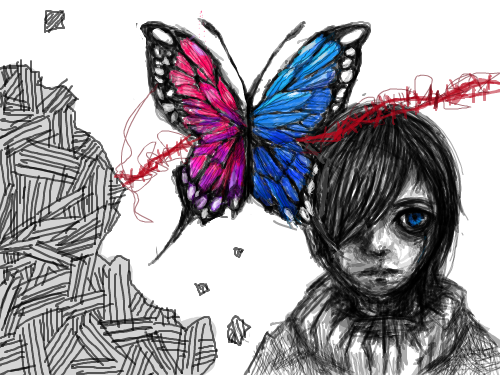 Black White : Boy and a Man 스케치판 ,sketchpan