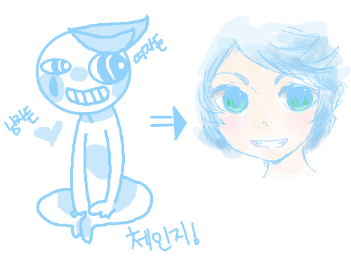 의인화_ : 의인화 임미당 스케치판 ,sketchpan