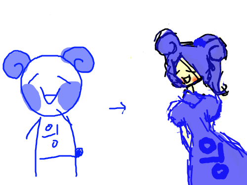 여자로..ㅋㅋ : 여잔자남잔지몰라서 걍 여자로그렸음..ㅋㅋ 스케치판 ,sketchpan