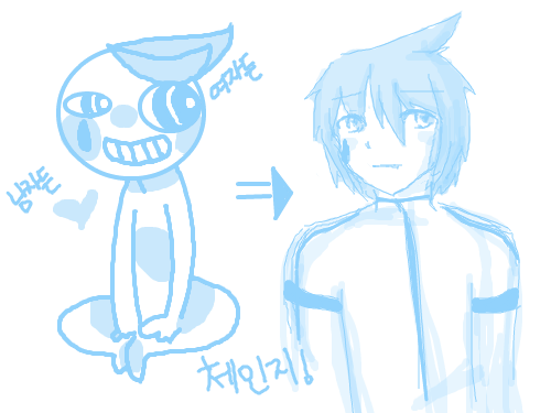엉...?! : 의인화?! 스케치판 ,sketchpan
