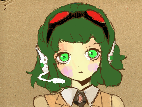 메구포이드(색칠) : 에헤헤..처음으로 색칠한겁니당..ㅇㅅㅇ 스케치판 ,sketchpan