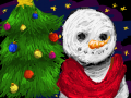 Merry Christmas : White Snowman 스케치판 ,sketchpan