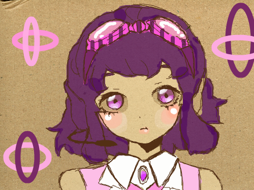 퍼플구미입니다 : 퍼플빛구미를 칠했습니다 스케치판 ,sketchpan