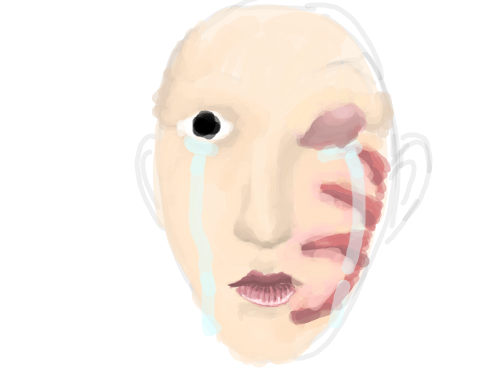 여자친구랑 싸운 후 : 그 와중에 살인마의 입술 스케치판 ,sketchpan