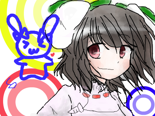 이나바와이나바와x1000테위 : 테위에 리본달았을뿐;심플한 배경이지; 우훗 스케치판 ,sketchpan