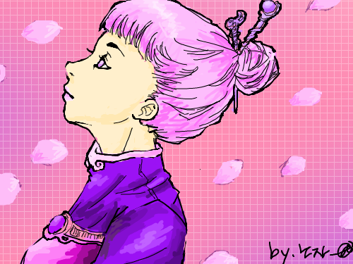 벗꽃날리는날 : 골잉주세여 스케치판 ,sketchpan