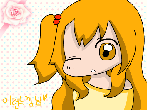 이런느낌님~! : 요런느낌님판에있는 걸 보고그렸어요;; 스케치판 ,sketchpan