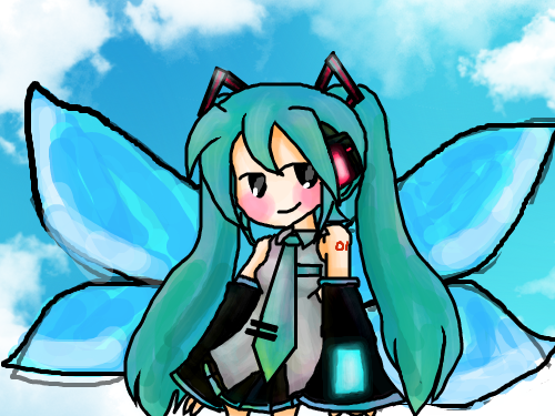 엘프 미쿠 : ㅋㅋㅋㅋㅋ 스케치판 ,sketchpan