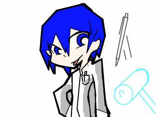 sharp! : 이름은 샤프 이녀석도 머플러와 같은 남좌! 스케치판 ,sketchpan