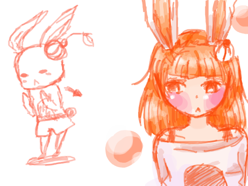 의인화 : 호박?에 달려있는걸 깜빡했네요. ㄷㄷ;; 스케치판 ,sketchpan