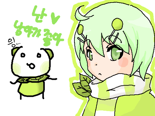 이어그렸어요 : 남아로 그려봤습니다 머리색 구려졌네요 스케치판 ,sketchpan