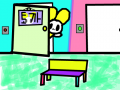 토까 판에 놀러오세요! : 레이어1 선. 레이어2,3 없음.레이어4 의자. 레이어5 색.옆방은 차지하는사람이 주인! 스케치판 ,sketchpan