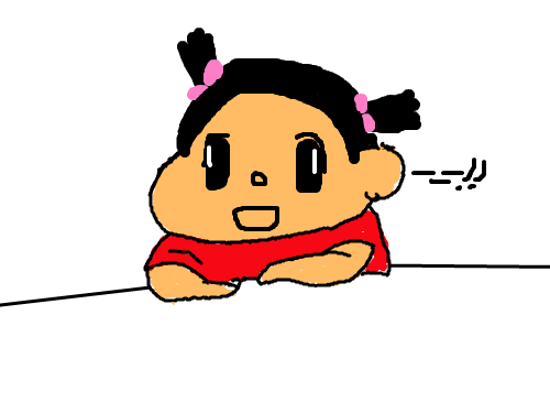 여자짱구 : 뭐지,,, 스케치판 ,sketchpan