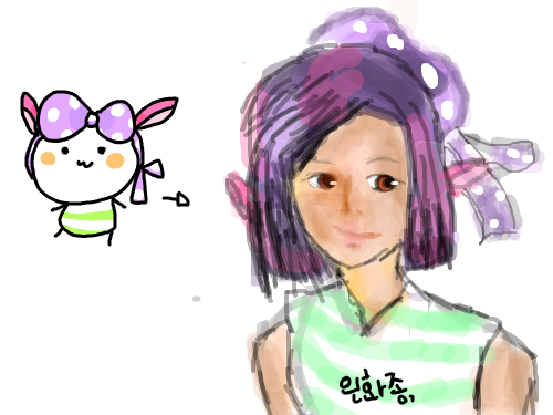 의인화 : 일까요.....? 스케치판 ,sketchpan