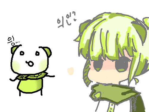 의인화? : 전 채색을못해요 OTL 스케치판 ,sketchpan