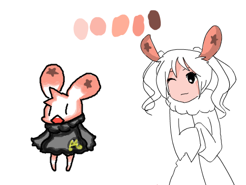 미완 : 귀차나...아피곤해 스케치판 ,sketchpan