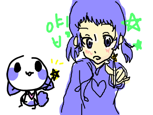 소녀 : 마법소녀 ,,,?? 2번째 ;ㅅ; 스케치판 ,sketchpan