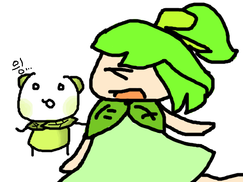 의인화(하트레인의인화) : 팔팔한10살여자애 스케치판 ,sketchpan