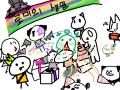 생일축하합니다 와와 : 　　　　 스케치판 ,sketchpan