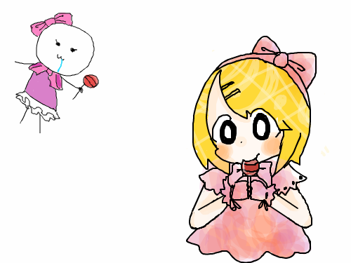 읭인화 : 심심해. 스케치판 ,sketchpan