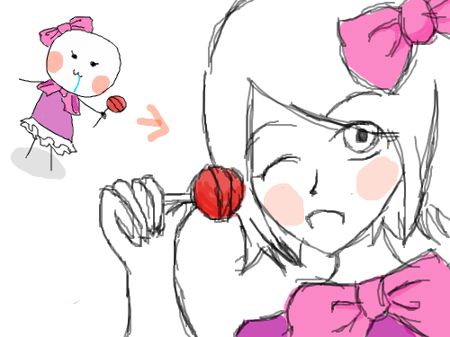 읜화 : 머리 그리고 보니 약간 린필나는;;; 스케치판 ,sketchpan