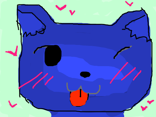 cat : blue cat 스케치판 ,sketchpan