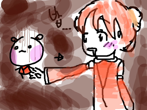 ㄷㄷ : 잡아먹는 그 순간!!재명이 됐어요 ㅋㄷㅋㄷ 스케치판 ,sketchpan