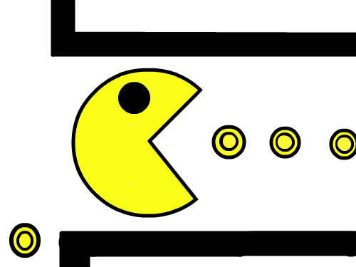 팩맨 : 팩맨게임 스케치판 ,sketchpan
