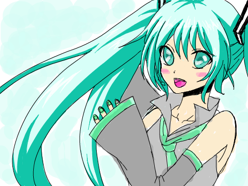 미쿠 : 미쿠미쿠 스케치판 ,sketchpan