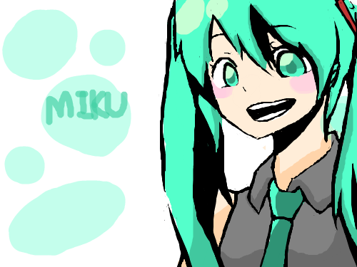 하츠네미쿠 : 드디어 채색을 다했네요 으흫 스케치판 ,sketchpan