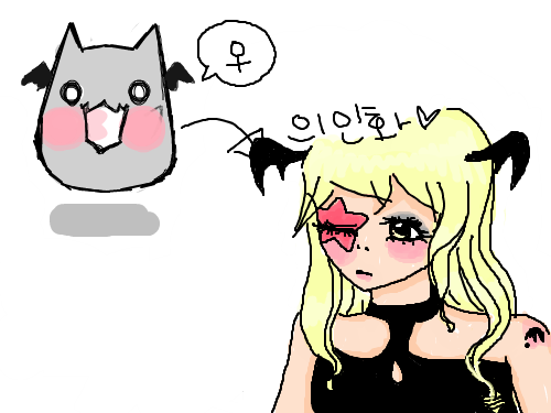 의인화 : 악마랄카 스케치판 ,sketchpan