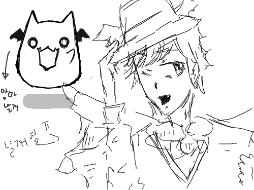 의인화완료 : 끄적끄적 스케치판 ,sketchpan